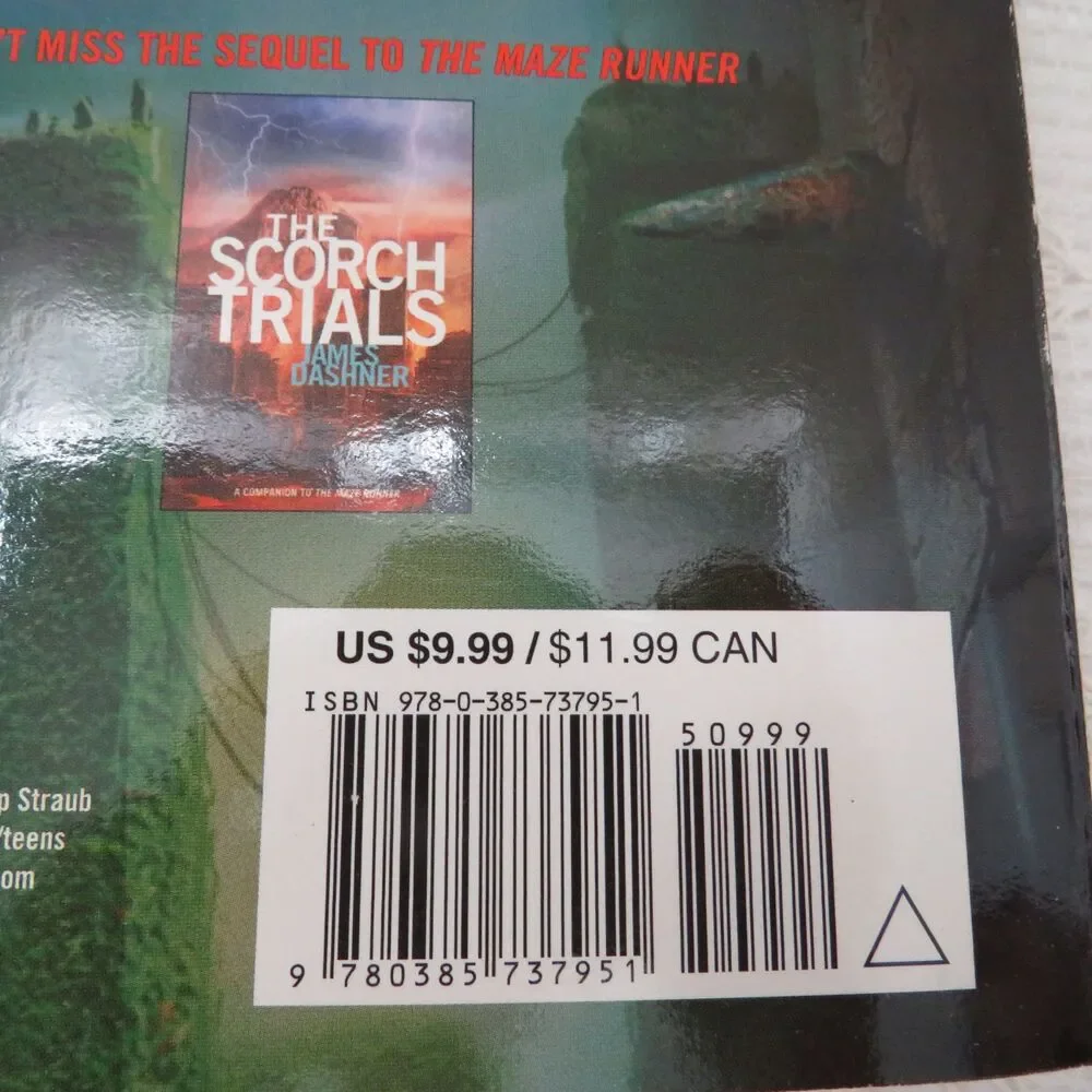 Maze Runner First Trade Paperback Book James Dashner Dystopian Science Fiction